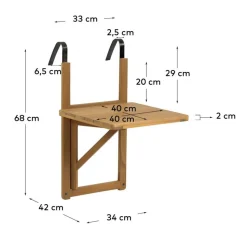 Balkonklapptisch Cadruna
