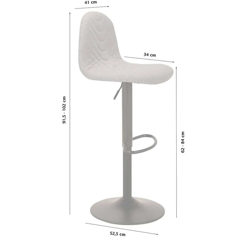 Barhocker mit Lehne Mirono