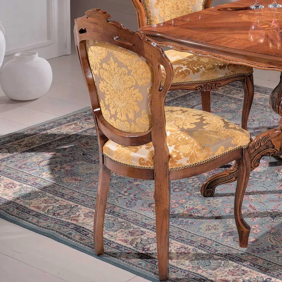 Barock Design Polsterstuhl Adessa