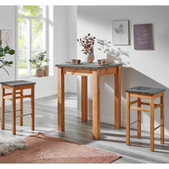 Bartisch mit 2 Hockern Lienna