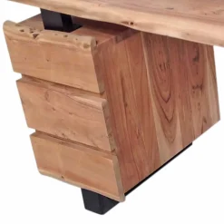 Baumkanten Schreibtisch Ladacia
