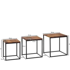 Beistelltisch 3er Set Rumion