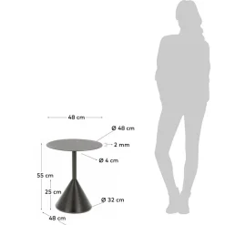 Beistelltisch schwarz Stilaran