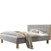 Bett Grau Eiche Bianco Avelinos