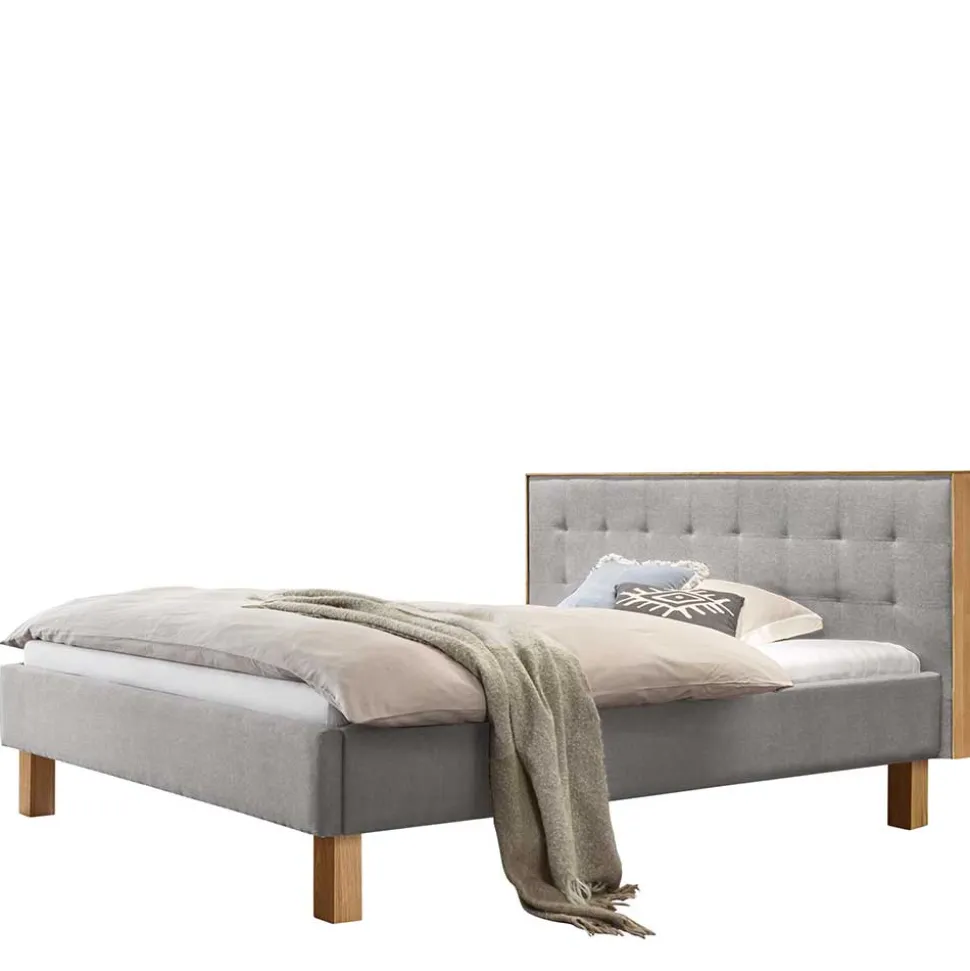 Bett Grau Eiche Bianco Avelinos