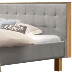 Bett Grau Eiche Bianco Avelinos