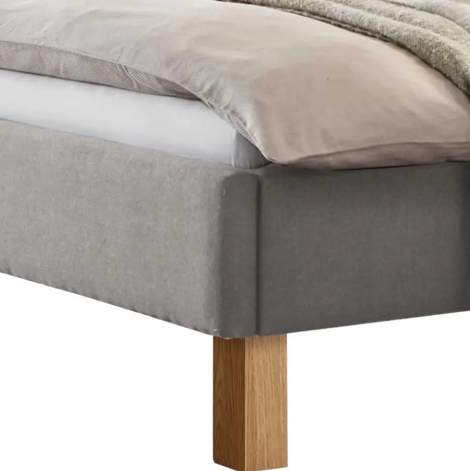 Bett Grau Eiche Bianco Avelinos