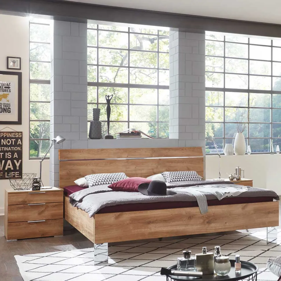 Bett mit Metallgestell Grenvana