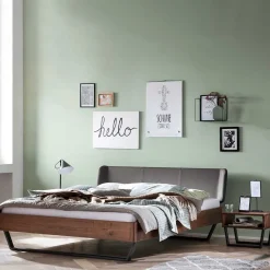 Bett mit Polster Kopfteil Lavenci