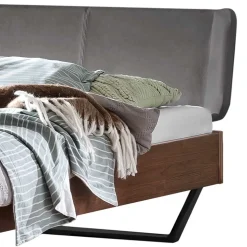 Bett mit Polster Kopfteil Lavenci