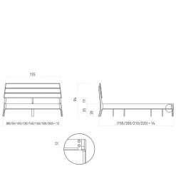 Bett 140x200 Koropi