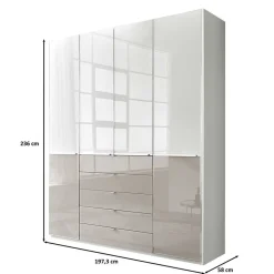 Bicolor Kleiderschrank Latina