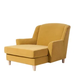 Big Sessel gelb Velours Mason