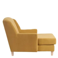 Big Sessel gelb Velours Mason