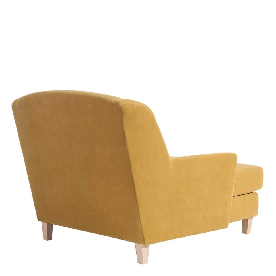 Big Sessel gelb Velours Mason