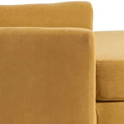 Big Sessel gelb Velours Mason