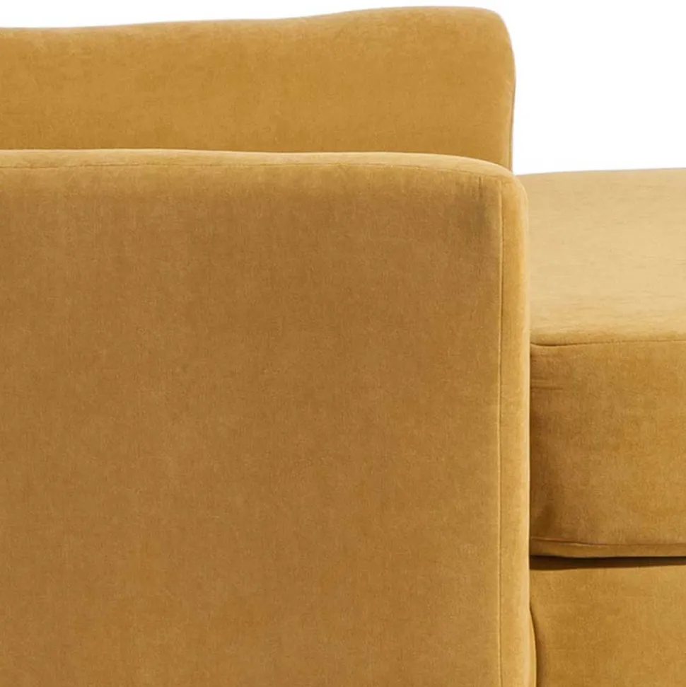 Big Sessel gelb Velours Mason