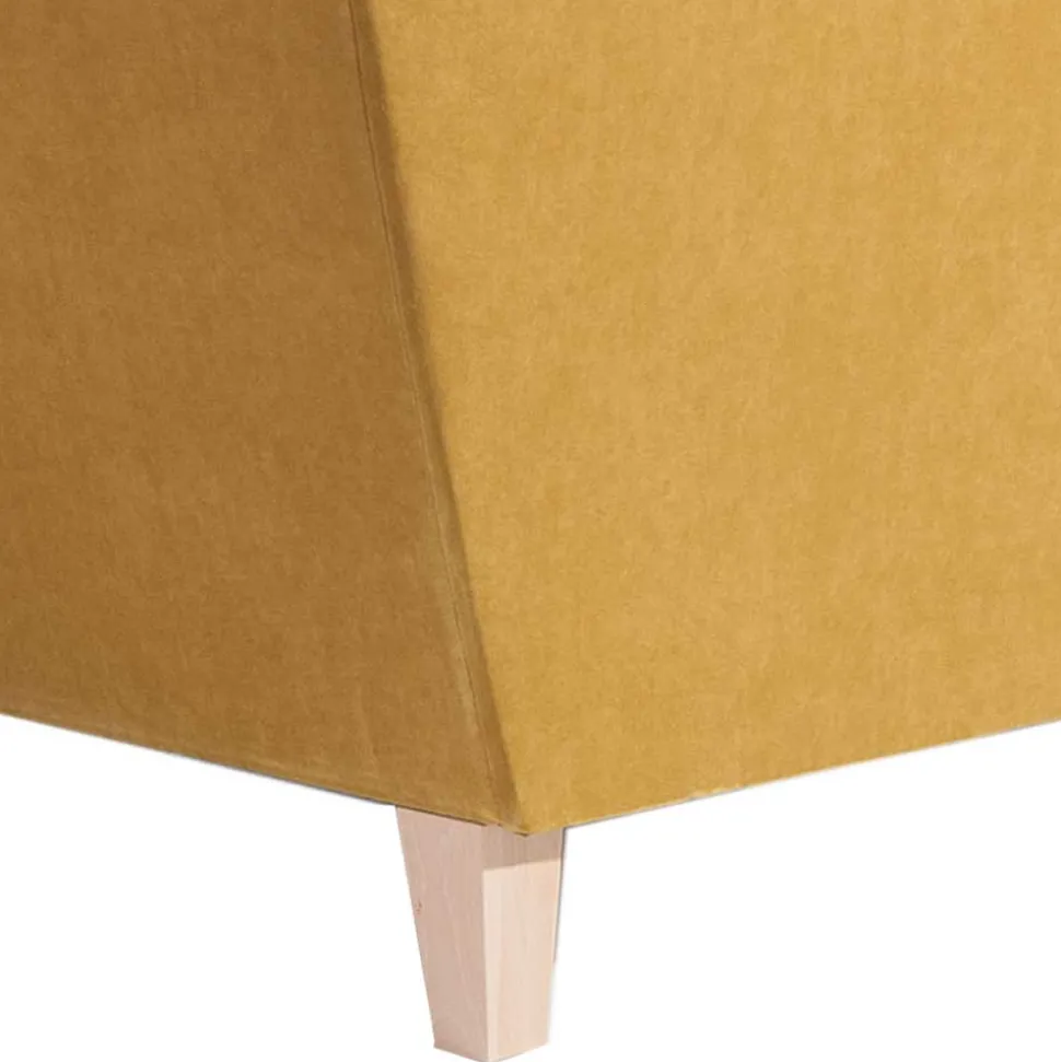 Big Sessel gelb Velours Mason