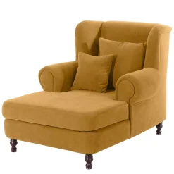 Bigsessel gelb Velours Sylvie