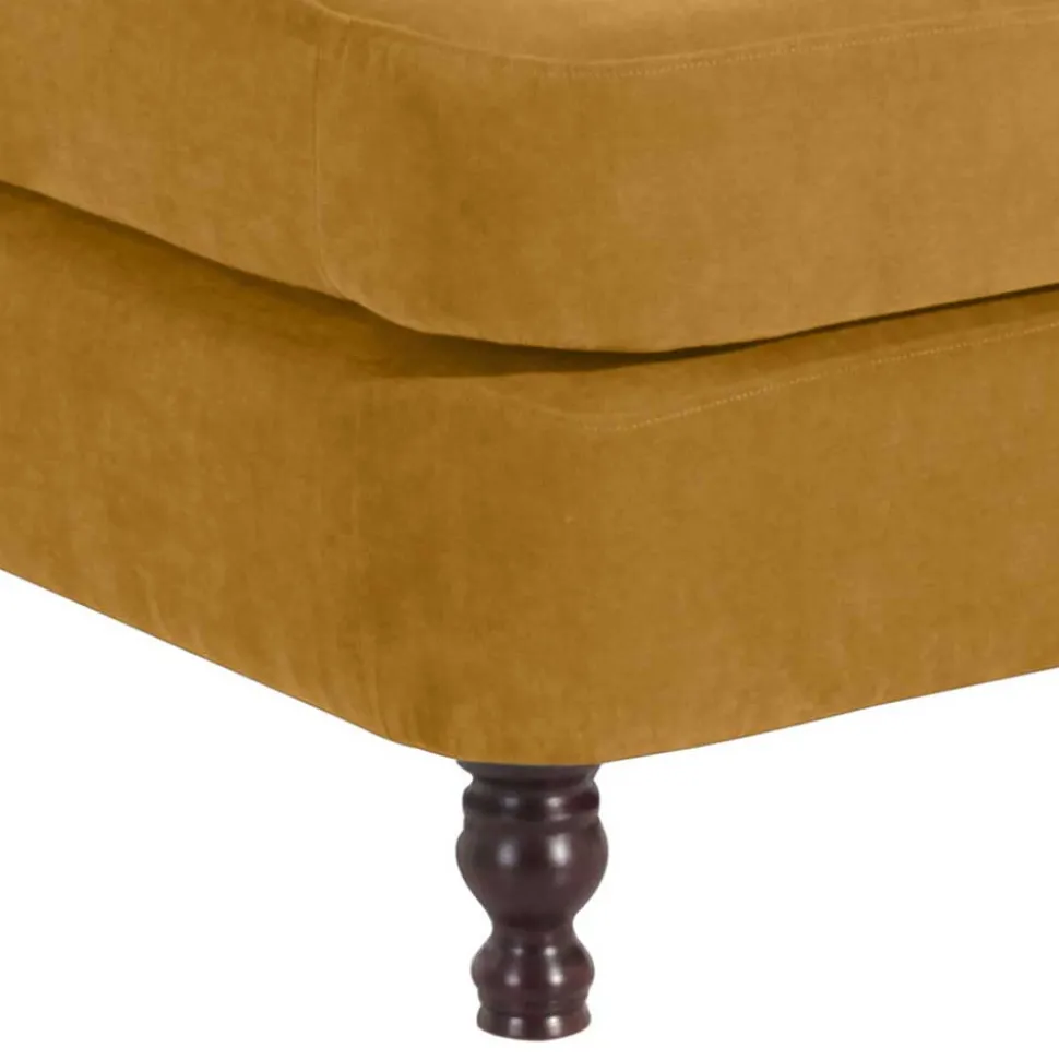 Bigsessel gelb Velours Sylvie