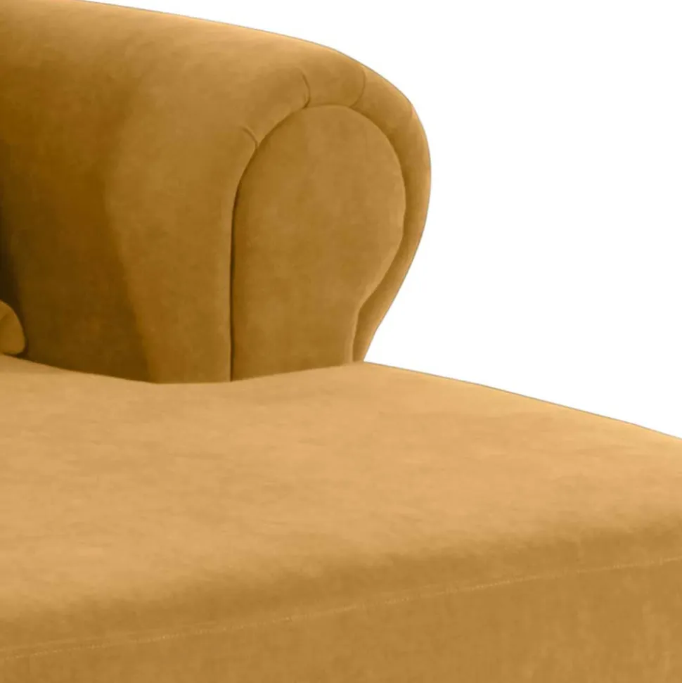 Bigsessel gelb Velours Sylvie