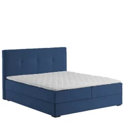 Blaues Boxspringbett Saragoza