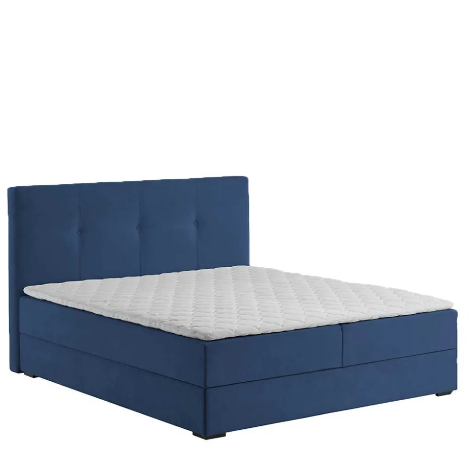 Blaues Boxspringbett Saragoza