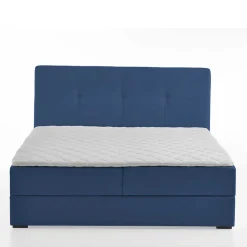 Blaues Boxspringbett Saragoza