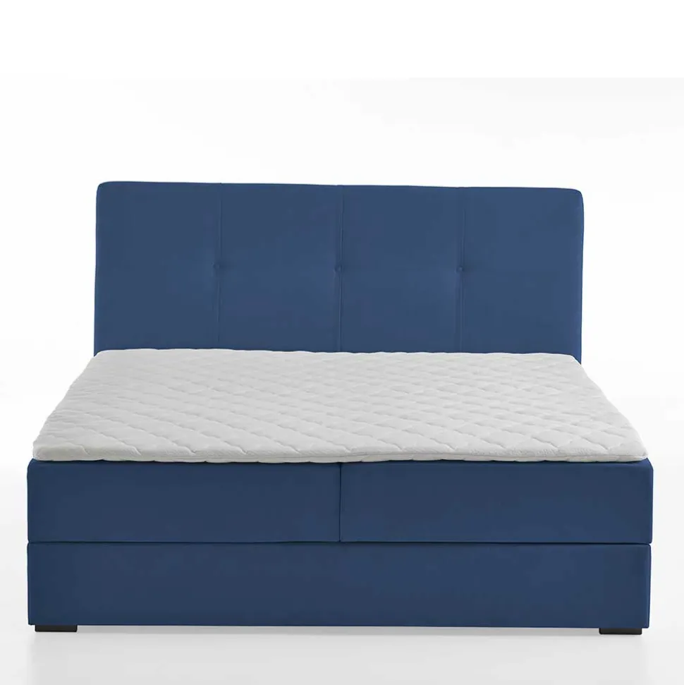 Blaues Boxspringbett Saragoza