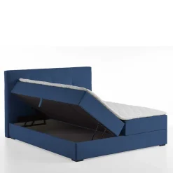 Blaues Boxspringbett Saragoza