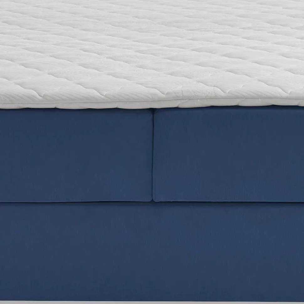 Blaues Boxspringbett Saragoza