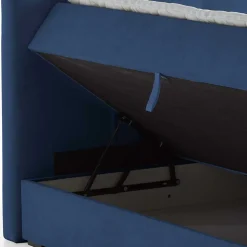 Blaues Boxspringbett Saragoza