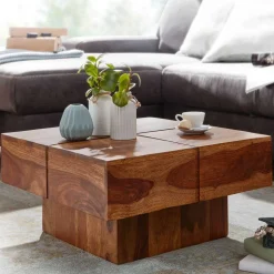 Block Couchtisch Holz Satos