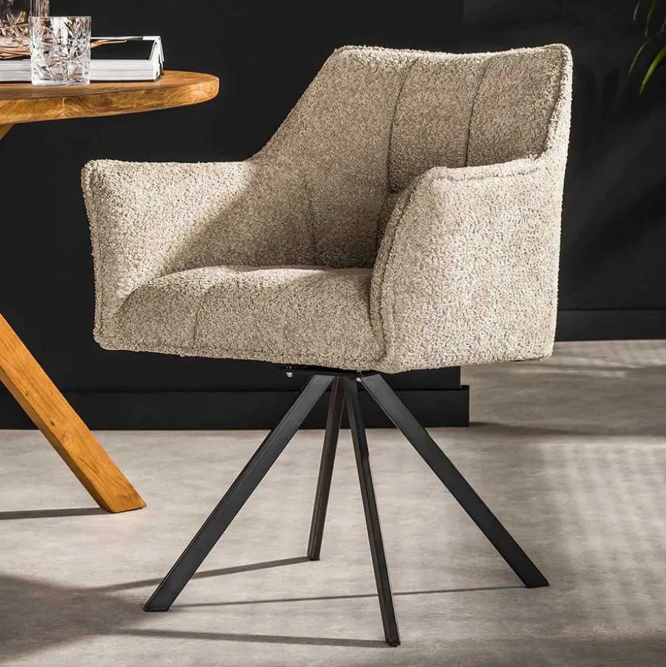 Boucle Polsterstuhl Esszimmer Linie