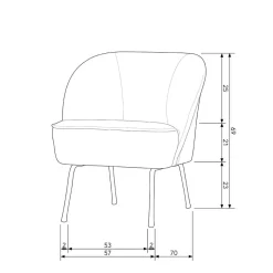 Boucle Sessel Merkur