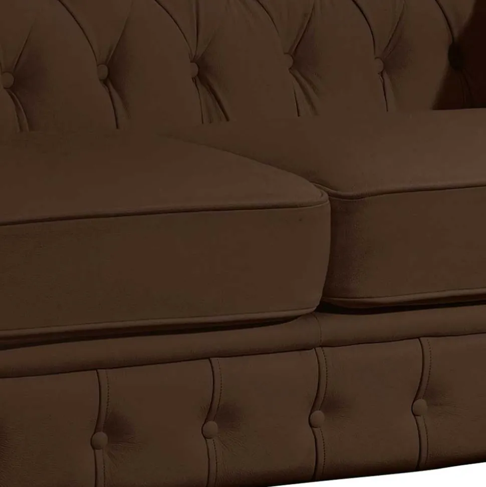 Braune Ledercouch Madita