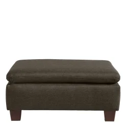 Brauner Polsterhocker Zyrano