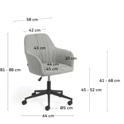 Bürostuhl mit Armlehnen Rasmiro