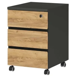 Bürotisch mit Rollcontainer Charin