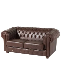 Chesterfield Leder Couch Leandra