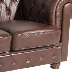 Chesterfield Leder Couch Leandra