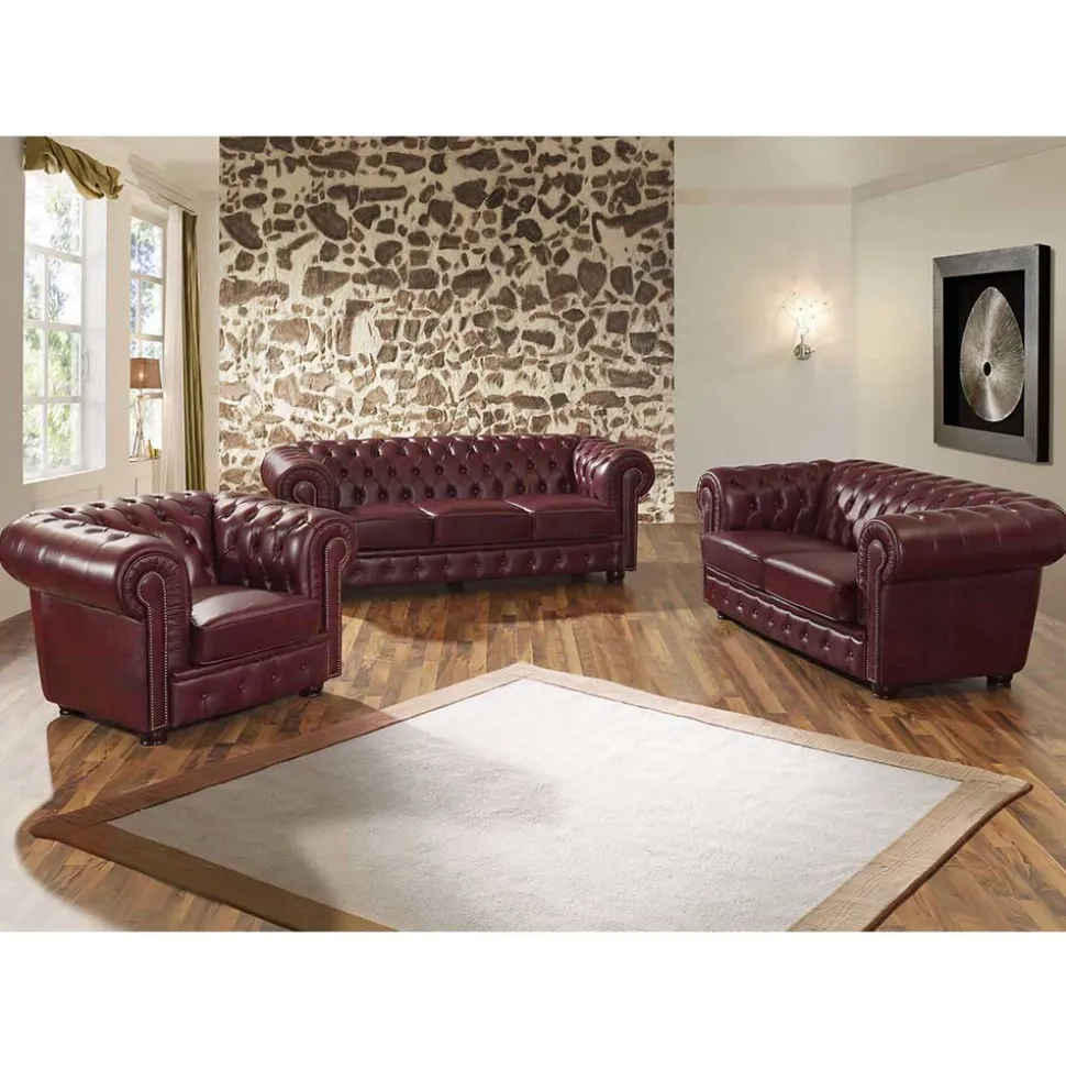 Chesterfield Polster Sitzgruppe Donniro