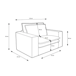Cord Sessel modern Edance