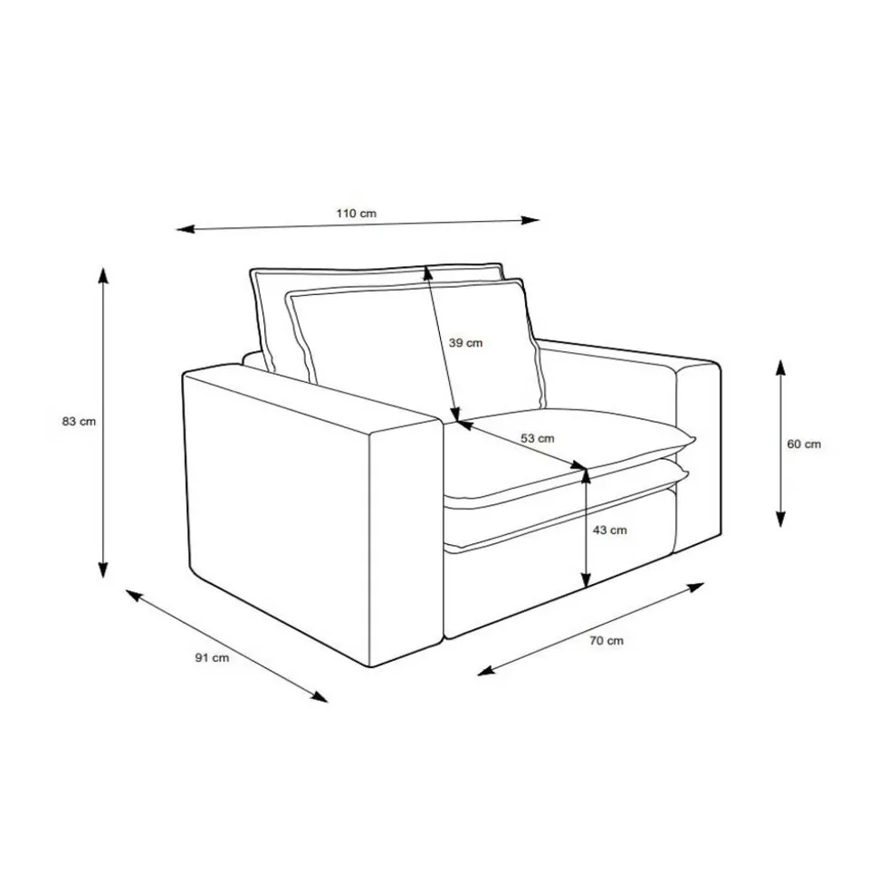 Cord Sessel modern Edance