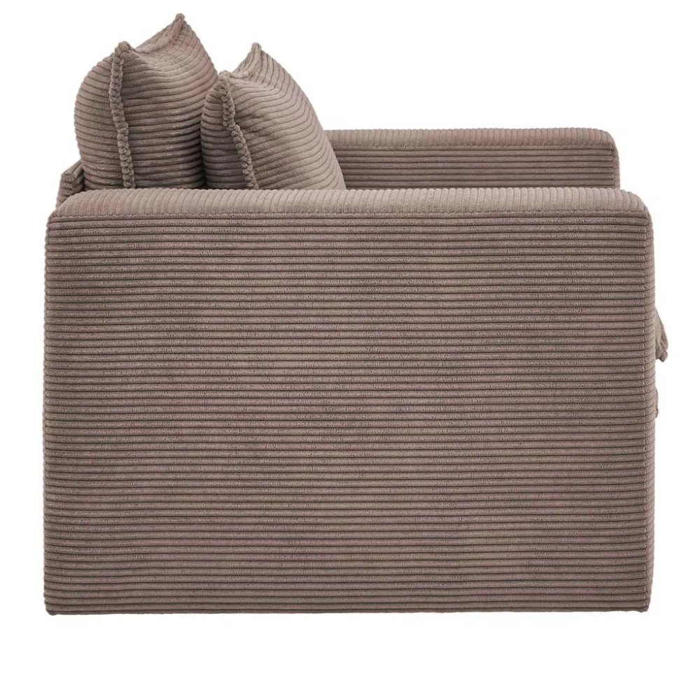 Cord Sessel und Hocker Mejan