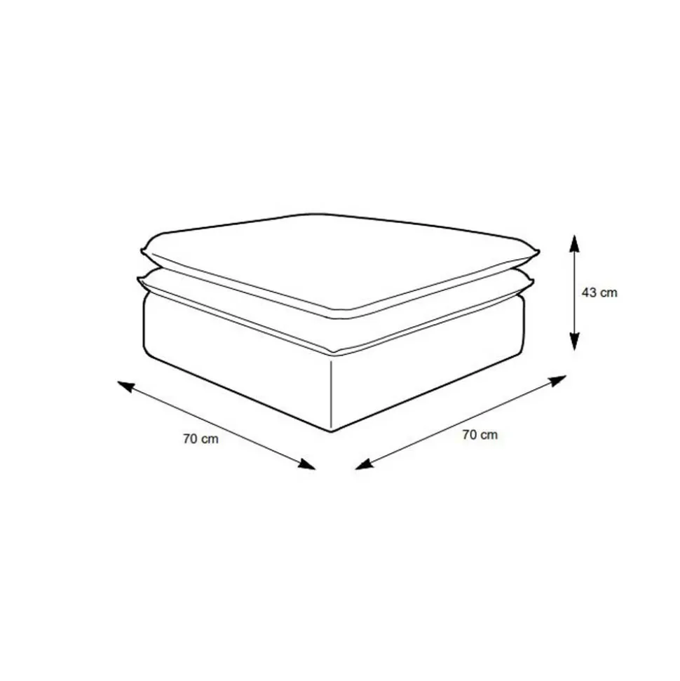 Cord Sessel und Hocker Mejan