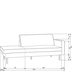 Couch Recamiere Aylon