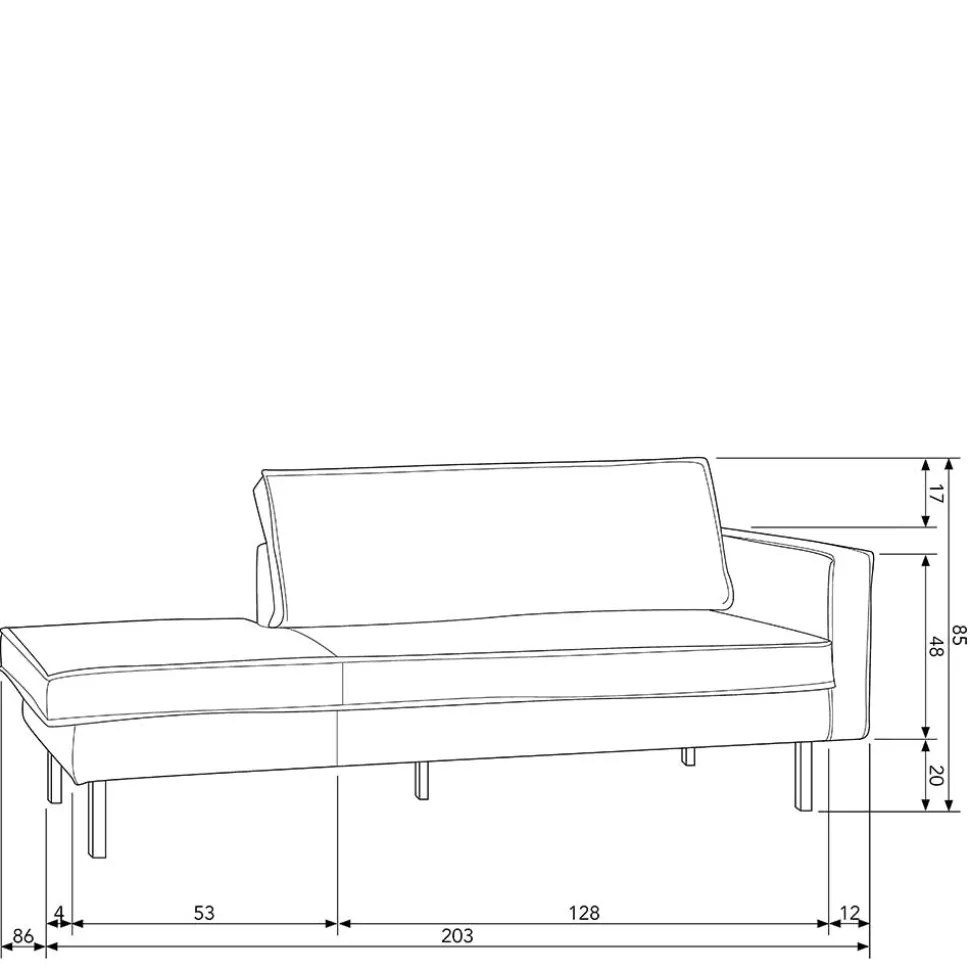 Couch Recamiere Aylon