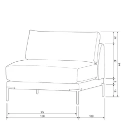 Couchlandschaft modular Rio