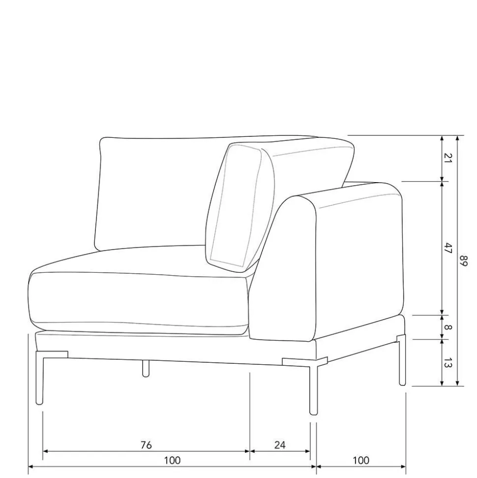 Couchlandschaft modular Rio